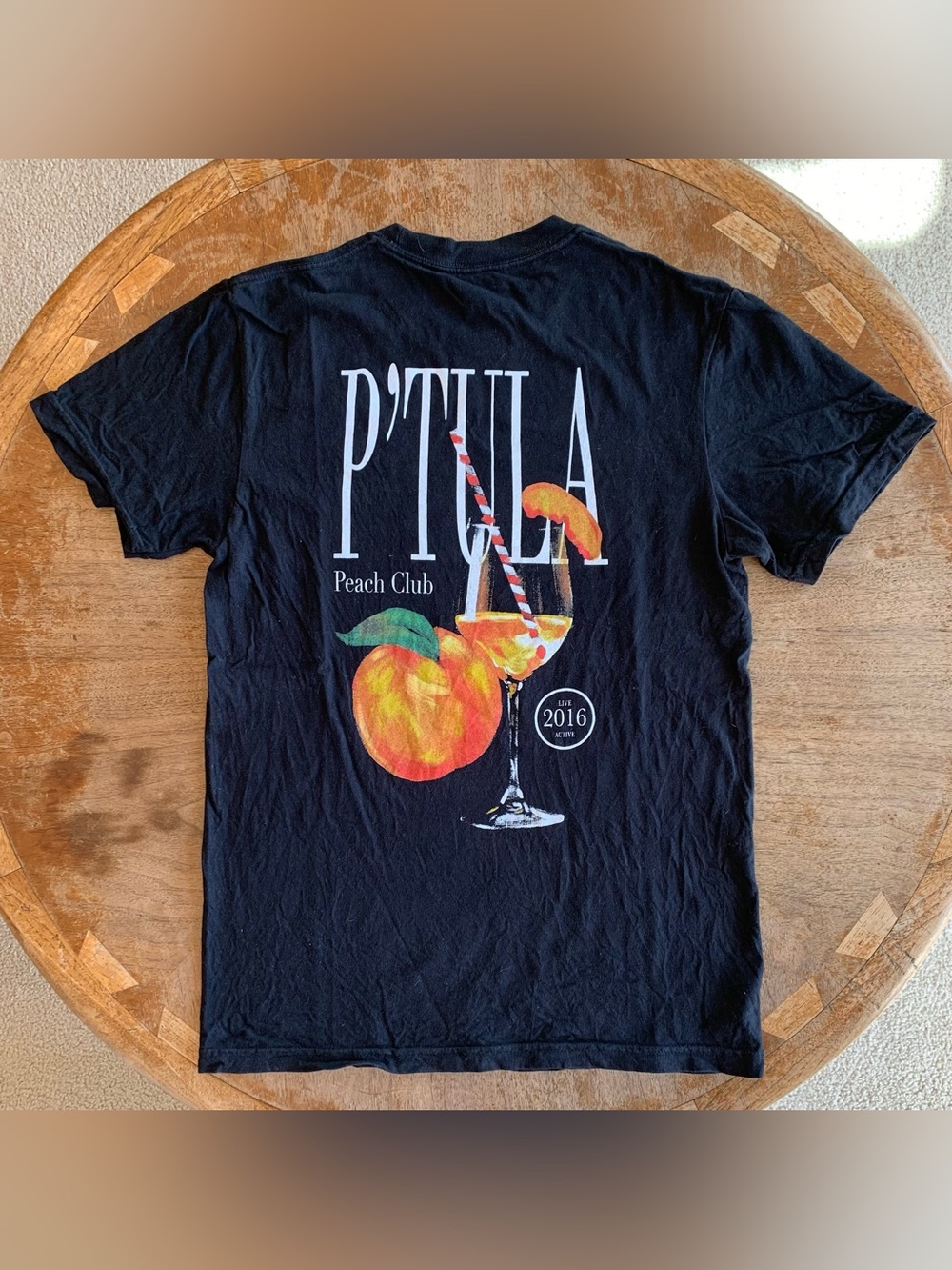 P’tula Peach Club Tee - Picture 2 of 3